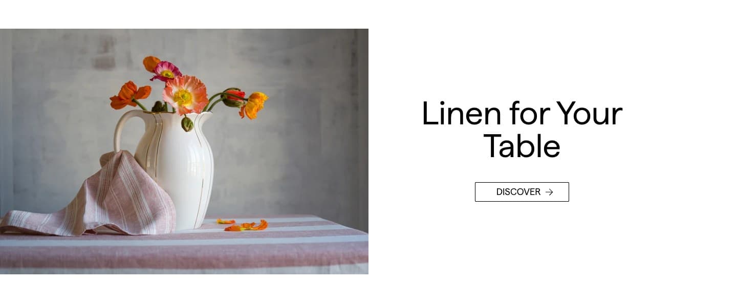 Промоблок «Linen for Your Table» со входом в каталог льна